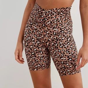 Aerie cheetah bike shorts